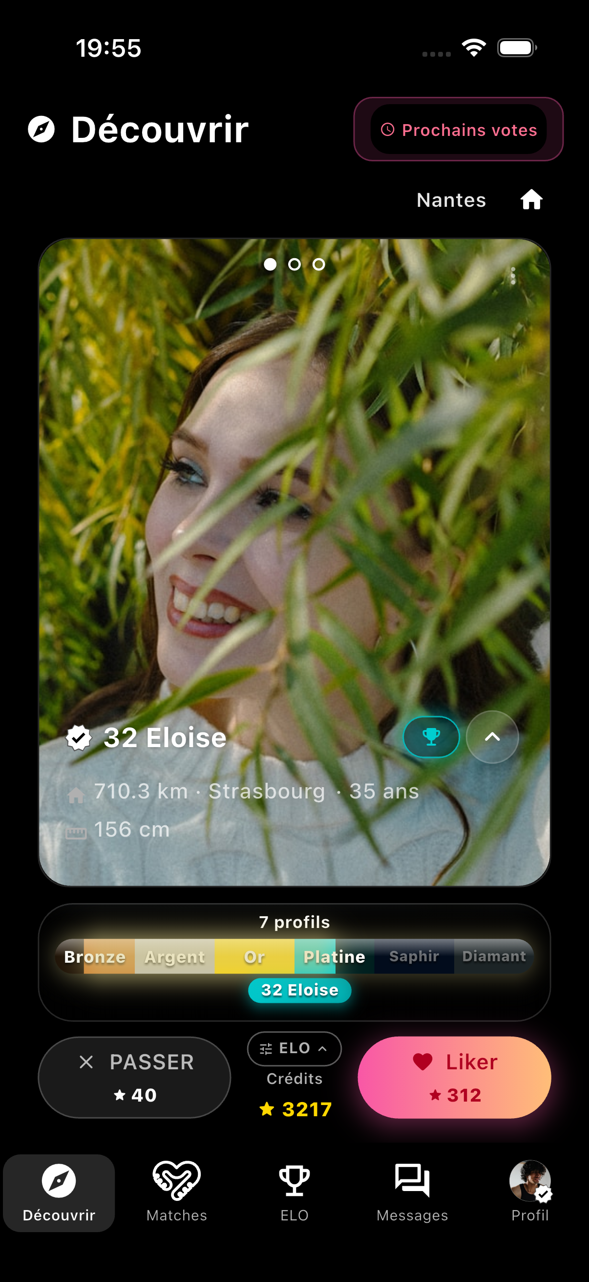Déblocage d’un profil et demande de match sur Meeeter