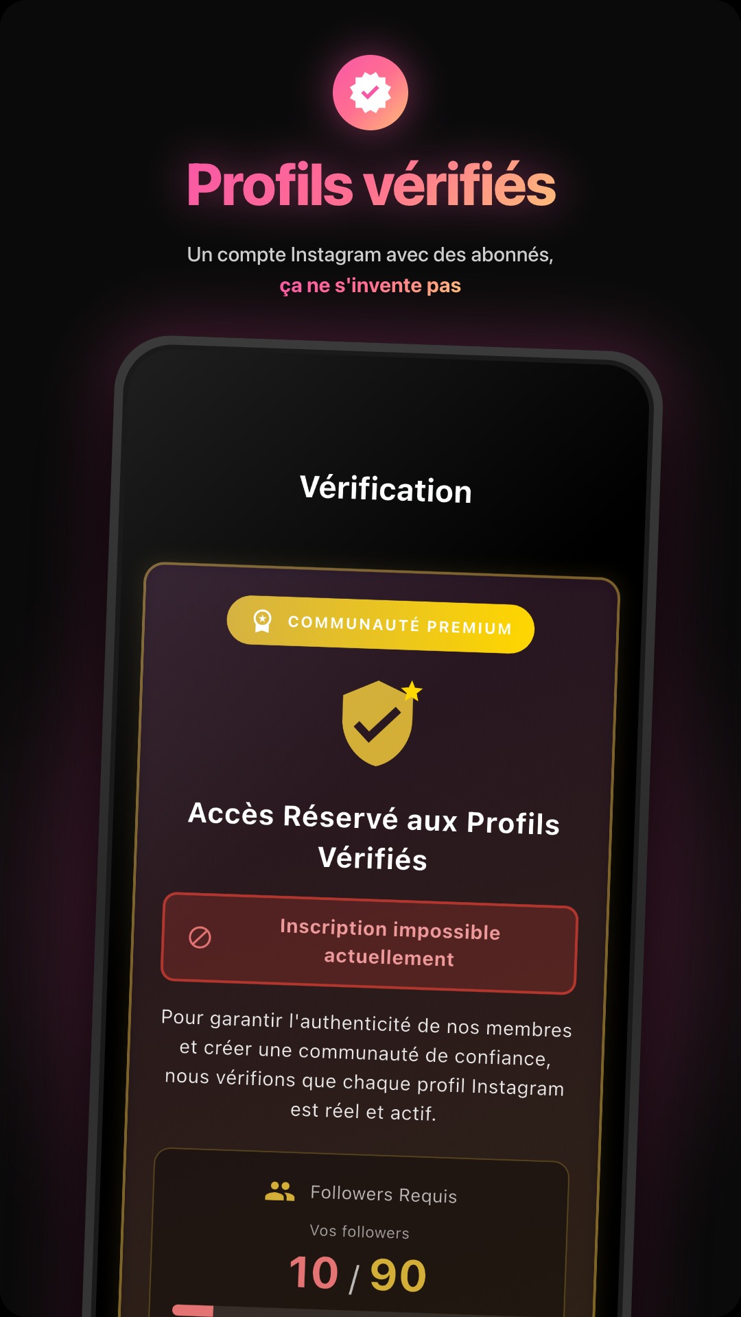 Vérification Instagram Meeeter